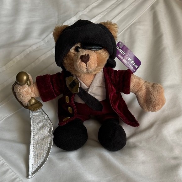 March of Dimes bean bags for babies (Pirate Bear) - Picture 1 of 6